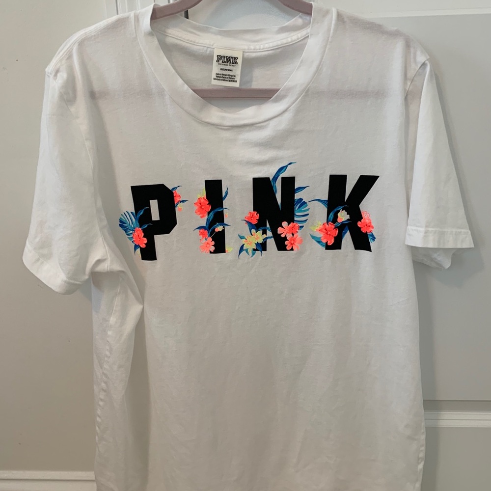Pink White T-shirt